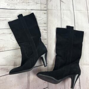 Nine & Co Vintage Suede Heeled Boots Size 7.5